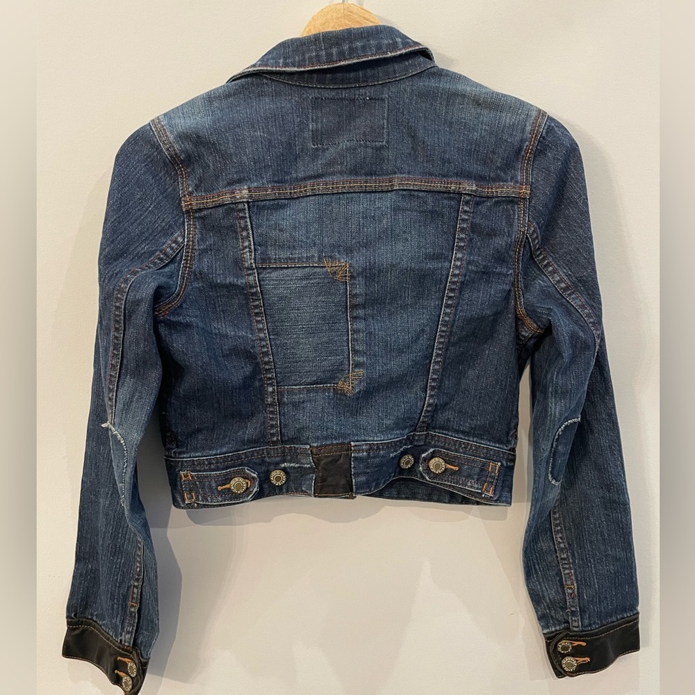 Girls Jean Jacket Cropped. Size Small Old Navy Special Edition - Picture 2 of 7